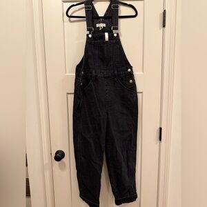 Madewell Black Denim Overalls